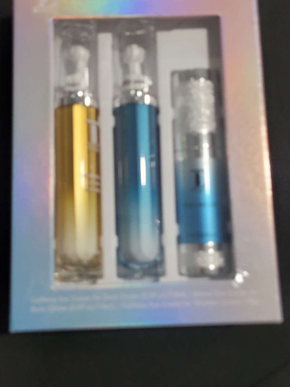 Luxury Women’s Skincare Serum Trio - Gold & Blue
